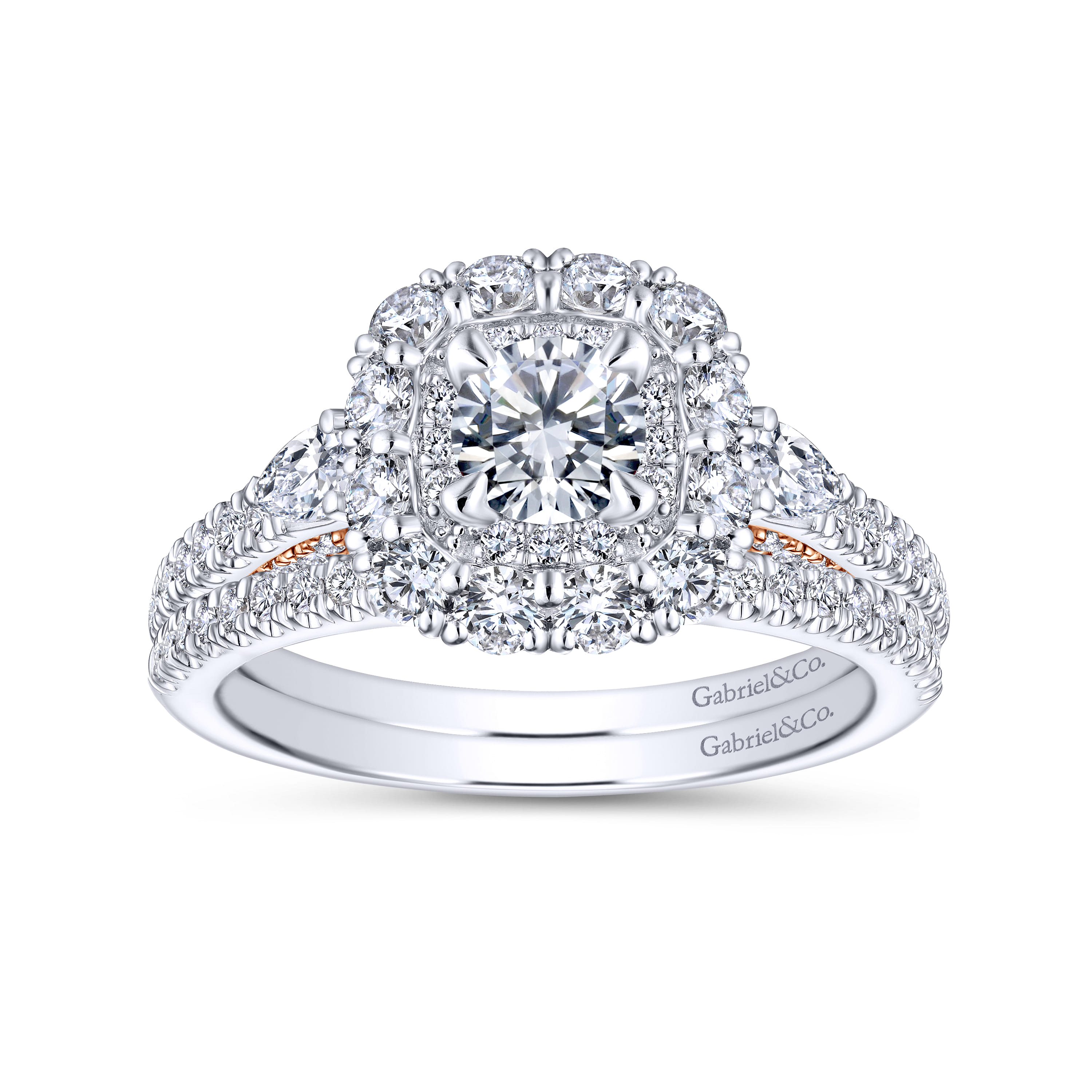14K White Gold Matching Wedding Band - 0.13 ct - Shot 4