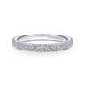 14K White Gold Matching Wedding Band - 0.3 ct