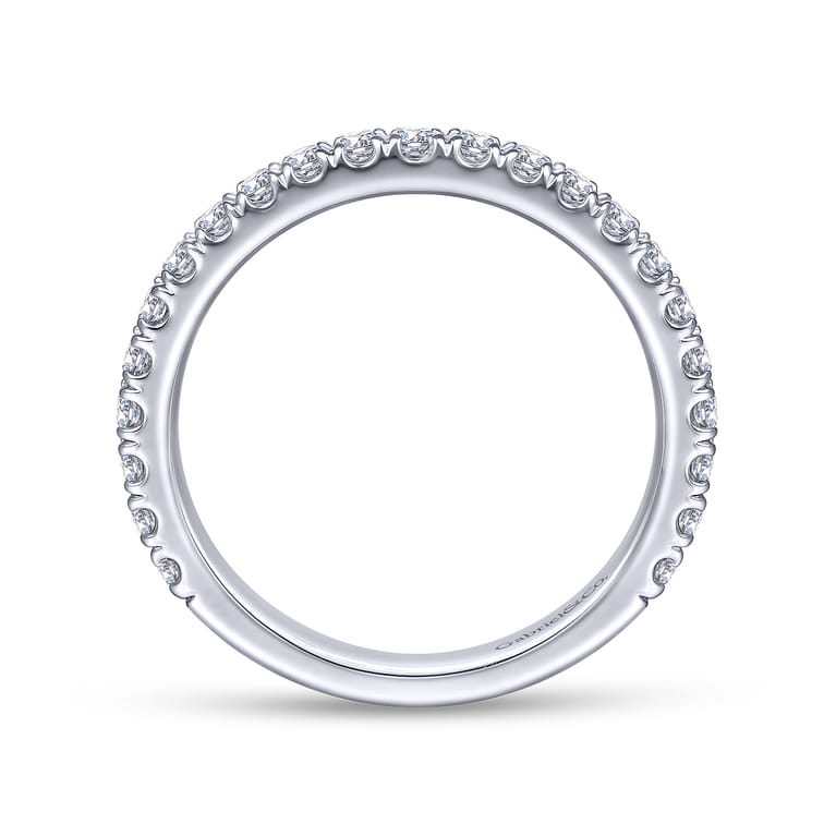 14K White Gold Matching Wedding Band - 0.3 ct - Shot 2