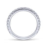 14K White Gold Matching Wedding Band - 0.3 ct