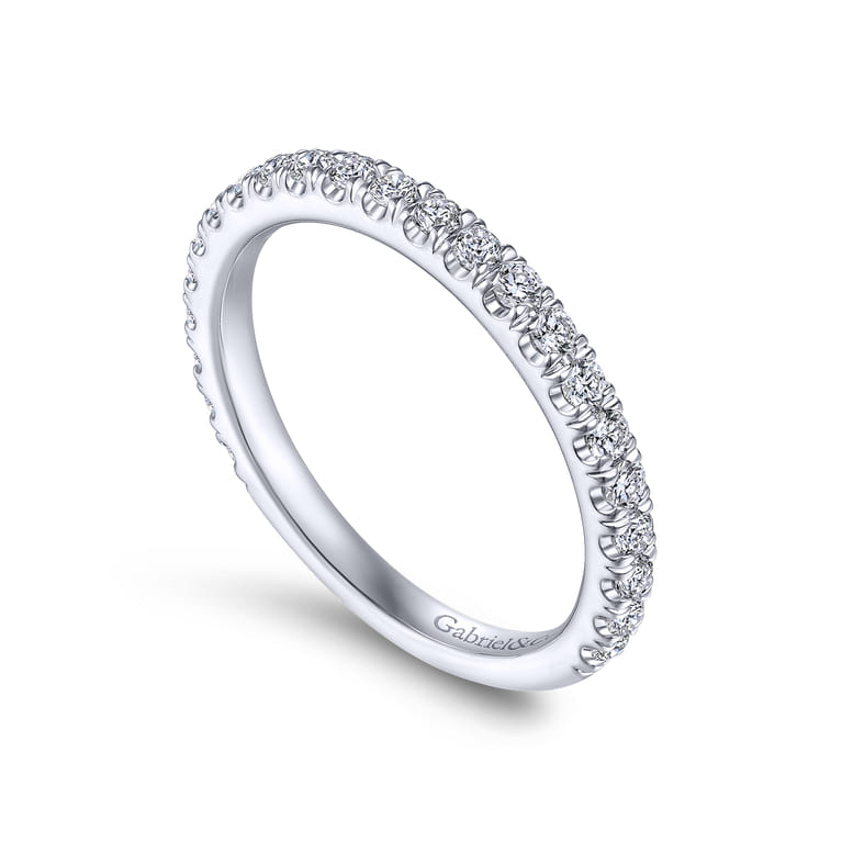 14K White Gold Matching Wedding Band - 0.3 ct - Shot 3