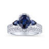 14K White Gold Matching Wedding Band - 0.3 ct