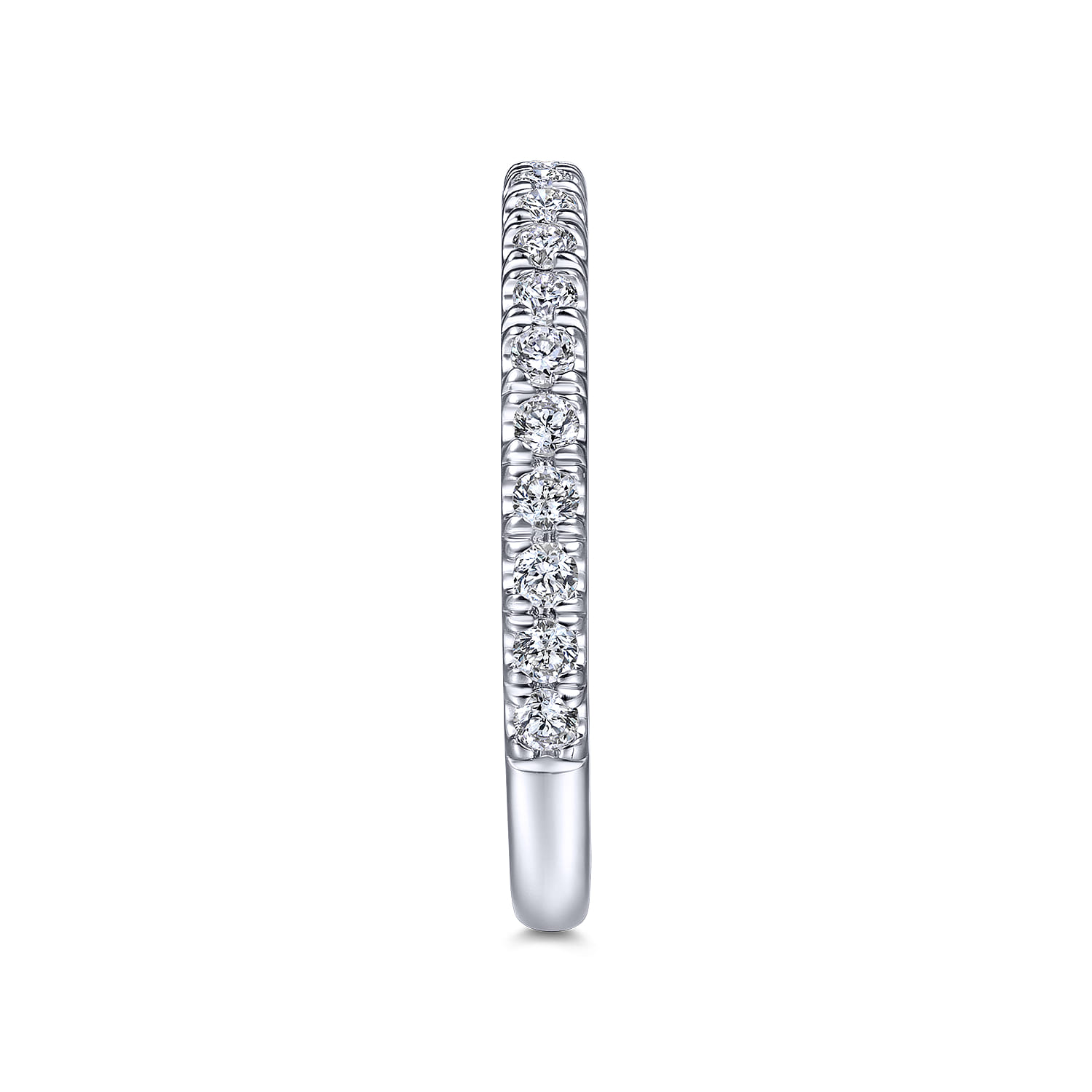 14K White Gold Matching Wedding Band - 0.3 ct - Shot 5