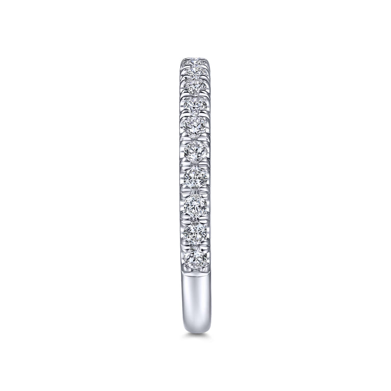 14K White Gold Matching Wedding Band - 0.3 ct - Shot 5