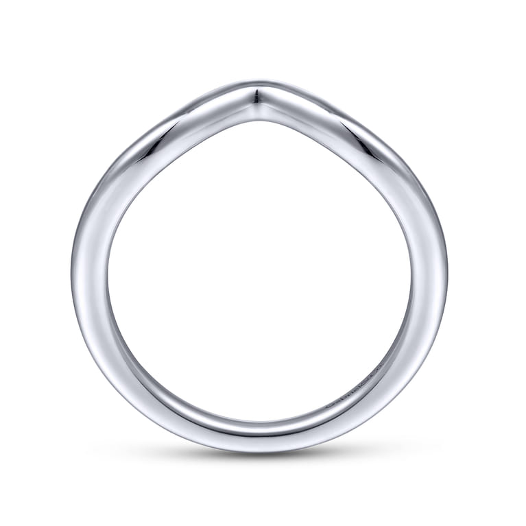 14K White Gold Matching Wedding Band - Shot 2