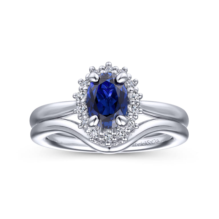 14K White Gold Matching Wedding Band - Shot 4