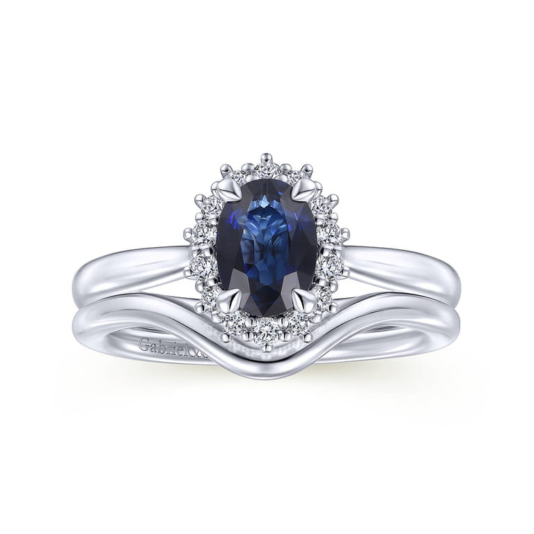 14K White Gold Matching Wedding Band - Shot 4