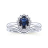 14K White Gold Matching Wedding Band