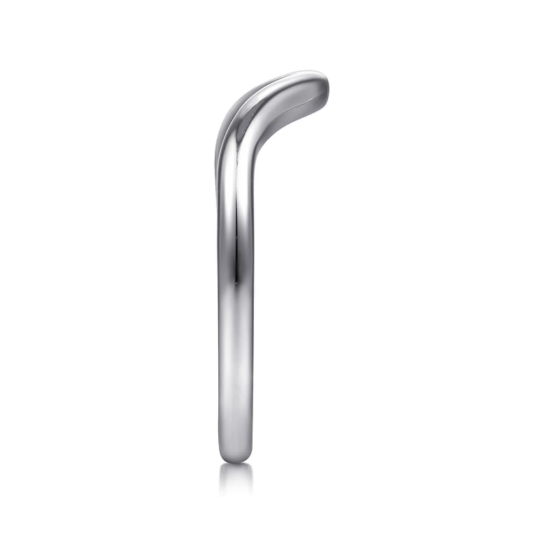14K White Gold Matching Wedding Band - Shot 5
