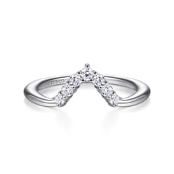 14K White Gold Matching Wedding Band