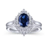 14K White Gold Matching Wedding Band - 0.2 ct