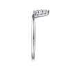 14K White Gold Matching Wedding Band - 0.2 ct