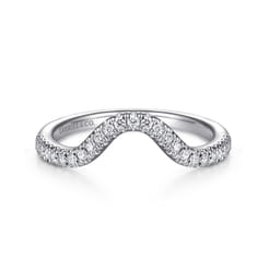 14K White Gold Matching Wedding Band