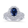 14K White Gold Matching Wedding Band - 0.17 ct