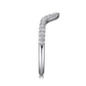 14K White Gold Matching Wedding Band - 0.17 ct