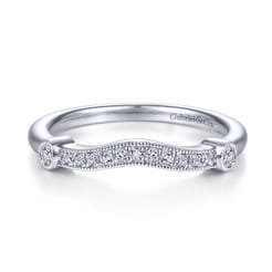 14K White Gold Matching Wedding Band