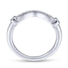14K White Gold Matching Wedding Band - 0.11 ct