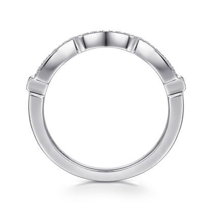 14K White Gold Matching Wedding Band