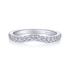 14K White Gold Matching Wedding Band