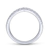 14K White Gold Matching Wedding Band - 0.26 ct