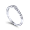 14K White Gold Matching Wedding Band - 0.26 ct