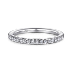 14K White Gold Matching Wedding Band