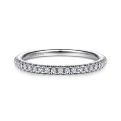 14K White Gold Matching Wedding Band