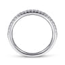 14K White Gold Matching Wedding Band - 0.17 ct