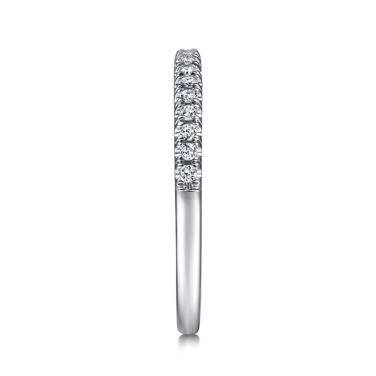 14K White Gold Matching Wedding Band - 0.17 ct - Shot 5