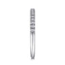 14K White Gold Matching Wedding Band - 0.17 ct