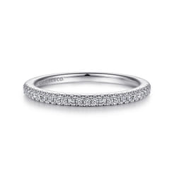14K White Gold Matching Wedding Band