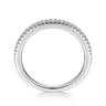 14K White Gold Matching Wedding Band - 0.11 ct