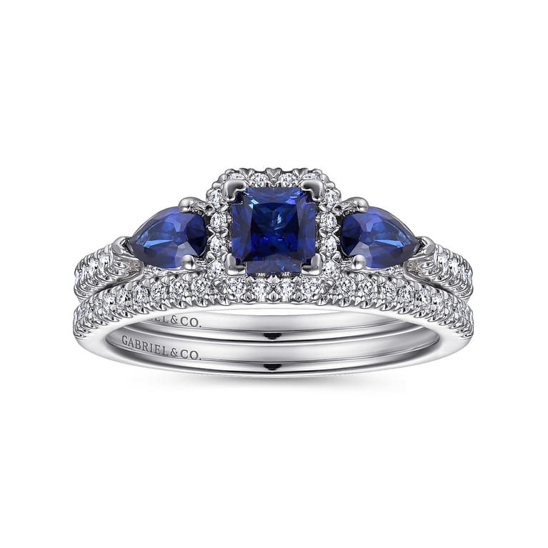 14K White Gold Matching Wedding Band - 0.11 ct - Shot 4