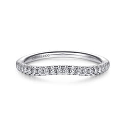 14K White Gold Matching Wedding Band