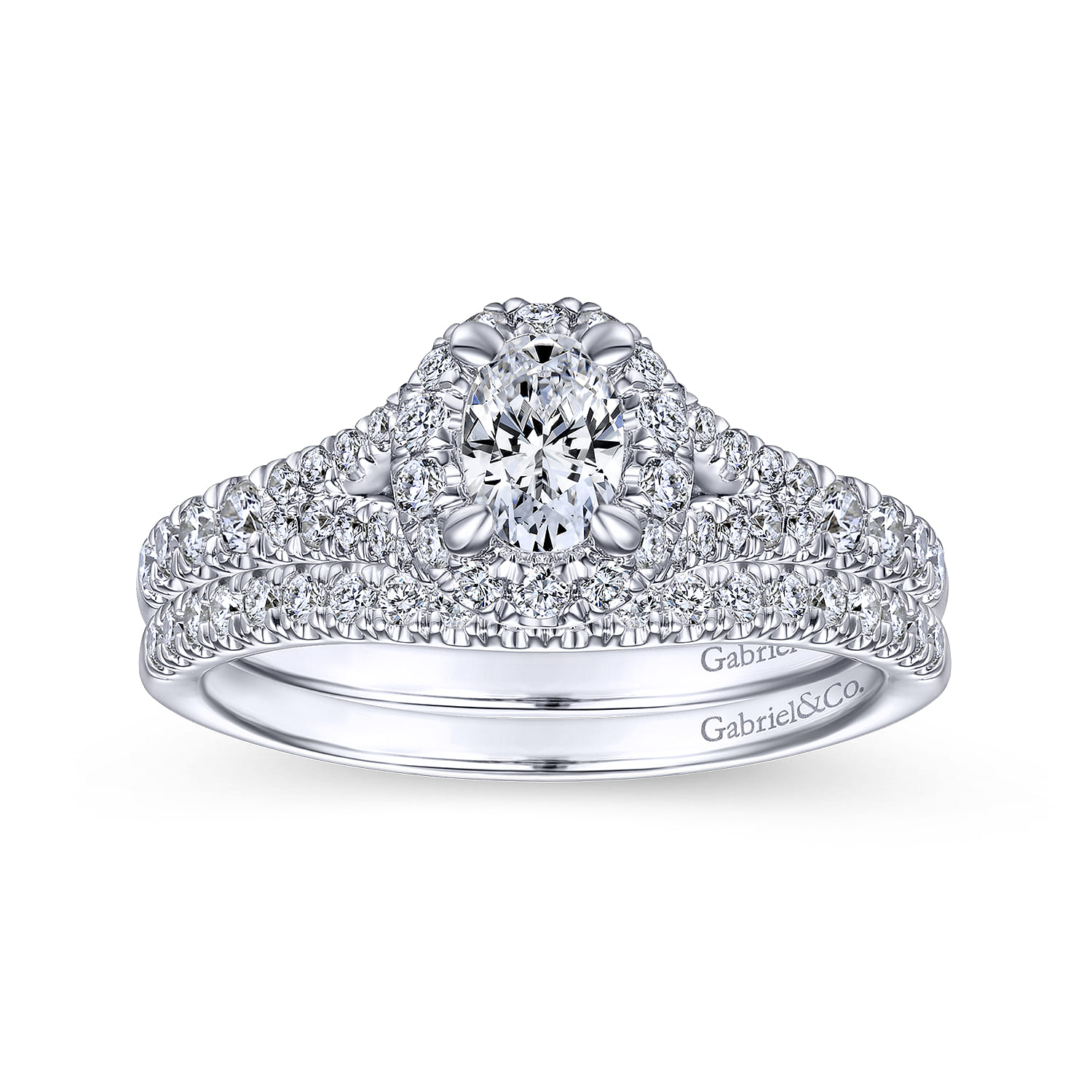 14K White Gold Matching Wedding Band - 0.16 ct - Shot 4