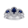 14K White Gold Matching Wedding Band - 0.13 ct