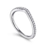 14K White Gold Matching Wedding Band - 0.17 ct