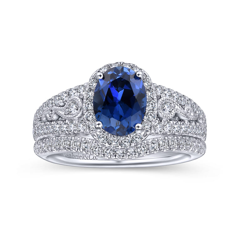 14K White Gold Matching Wedding Band - 0.17 ct - Shot 4