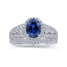 14K White Gold Matching Wedding Band - 0.17 ct