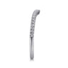 14K White Gold Matching Wedding Band - 0.17 ct