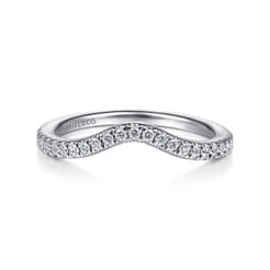 14K White Gold Matching Wedding Band