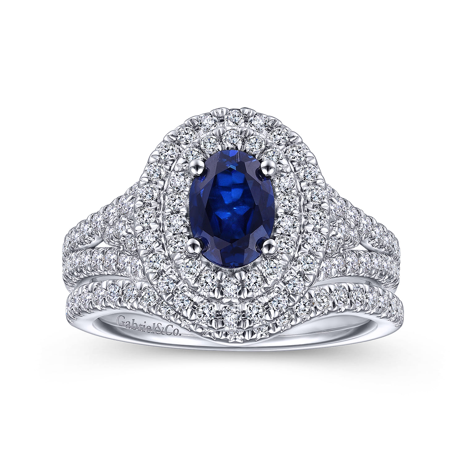 14K White Gold Matching Wedding Band - 0.19 ct - Shot 4