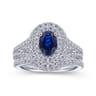 14K White Gold Matching Wedding Band - 0.19 ct
