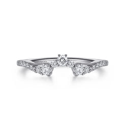 14K White Gold Matching Wedding Band