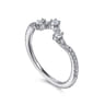14K White Gold Matching Wedding Band - 0.3 ct