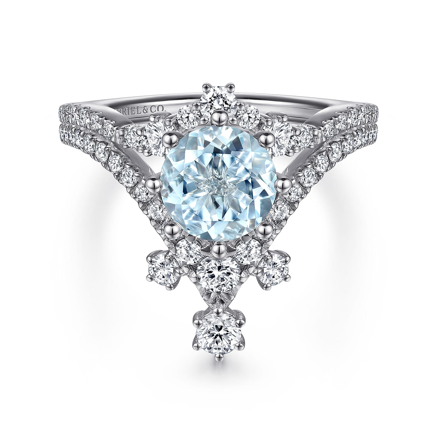 14K White Gold Matching Wedding Band - 0.3 ct - Shot 4
