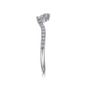 14K White Gold Matching Wedding Band - 0.3 ct