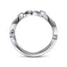 14K White Gold Matching Wedding Band - 0.08 ct