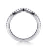 14K White Gold Matching Wedding Band - 0.23 ct
