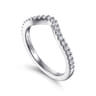 14K White Gold Matching Wedding Band - 0.23 ct